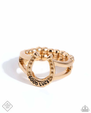 Luck Be A LEADER - Gold Paparazzi Accessories