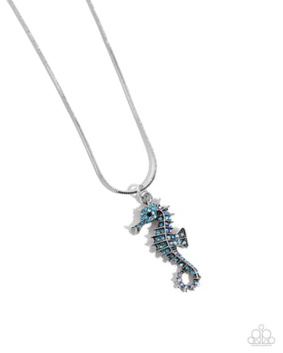 Seahorse Shanty - Blue Paparazzi Accessories