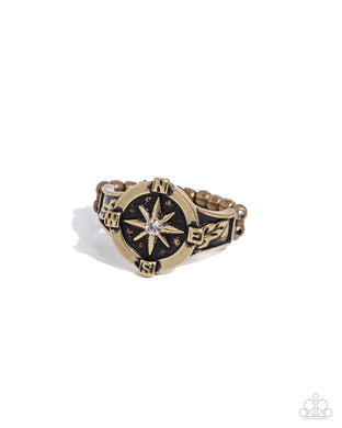 Cultured Compass - Brass Paparazzi Accessories