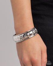 Load image into Gallery viewer, Hammered Hardware - Silver Paparazzi Accessories