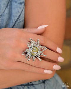 green,wide back,Artistic Movement Green Ring