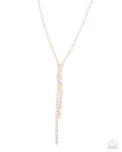 gold,rhinestones,short necklace,Timeless Team - Gold Rhinestone Necklace