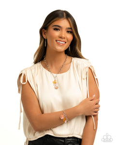 butterfly,lobster claw clasp,Aerial Accomplishment - Orange Bracelet