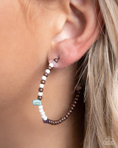 copper,hoops,Pointed Promise - Copper Hoop Earrings