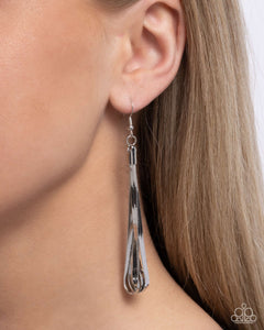 fishhook,silver,Keen Keepsake - Silver Earrings
