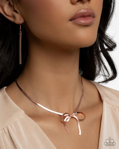 copper,short necklace,Ladylike Legato - Copper