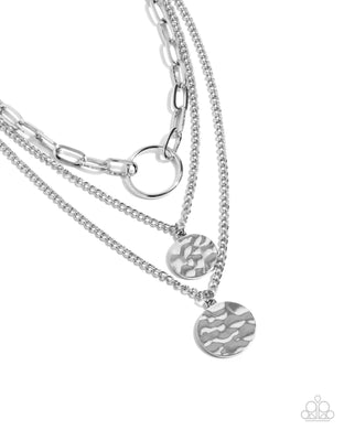 Hammered Halo - Silver Paparazzi Accessories