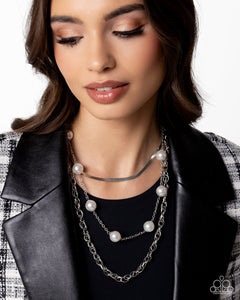pearls,short necklace,white,High-Class Haute - White