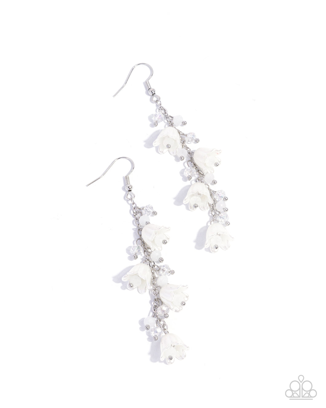 Snow Drops - White Paparazzi Accessories