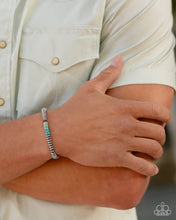 Load image into Gallery viewer, Marbled Mecca Blue Stretchy Bracelet Paparazzi Accessories