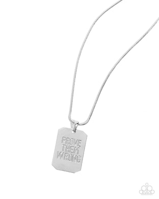 Prove Them Wrong - Silver Paparazzi Accessories