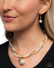 Load image into Gallery viewer, Pearly Perspective - Gold Paparazzi Accessories