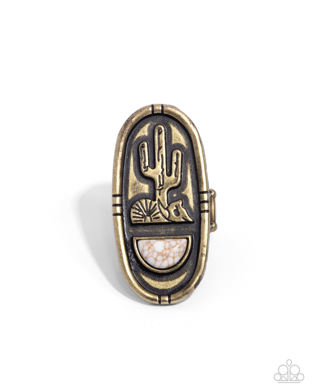 Southwestern Sketch - Brass Paparazzi Accessories