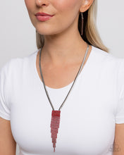 Load image into Gallery viewer, Straighten Up - Red Paparazzi Accessories