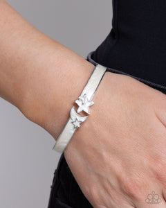 hinge,white,Celestial Cutie - White Hinge Bracelet