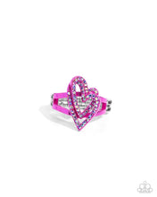 Load image into Gallery viewer, Hybrid Heart - Pink Paparazzi Accessories