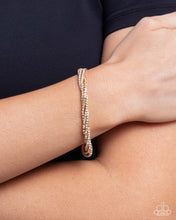 Load image into Gallery viewer, Twisted Triumph - Gold Paparazzi Accessories