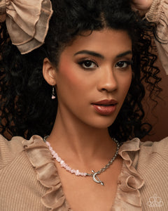 pink,short necklace,Chiseled Confidence - Pink
