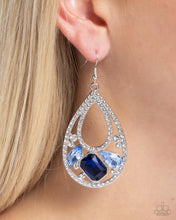 Load image into Gallery viewer, Teardrop Trifecta - Blue Paparazzi Accessories