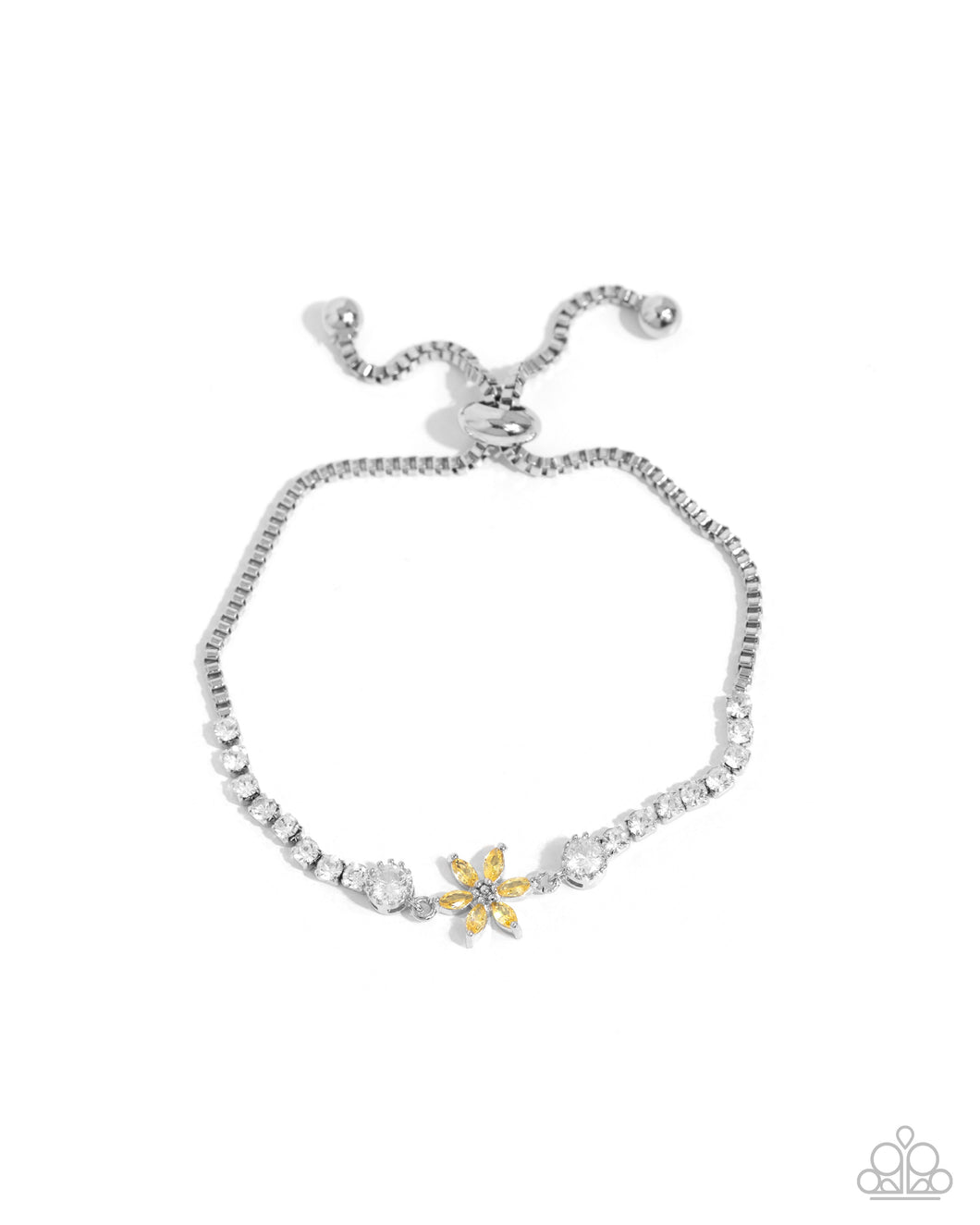 Dainty Delivery - Yellow Paparazzi Accessories