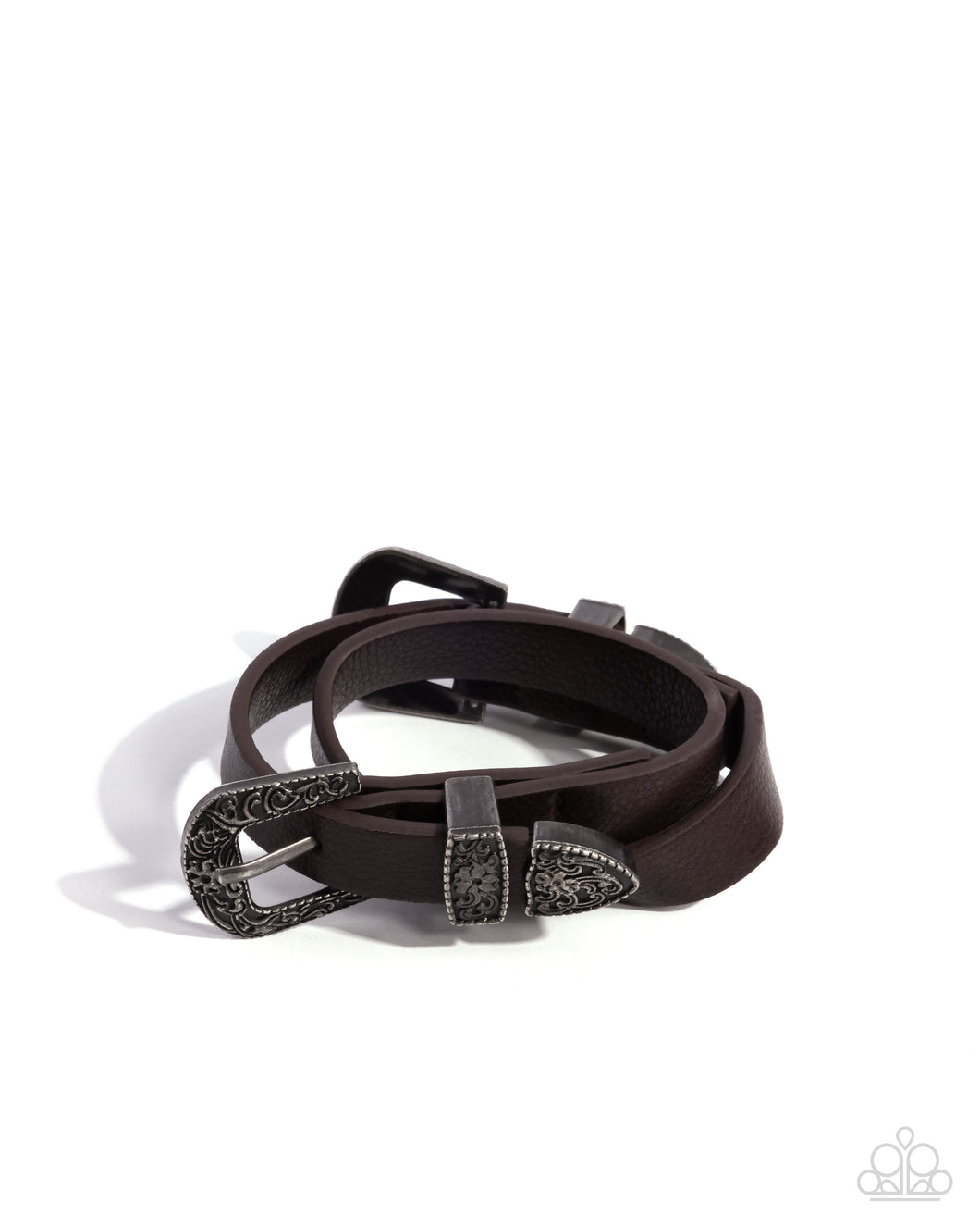 Buckle TOWN - Brown Paparazzi Accessories
