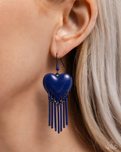 Load image into Gallery viewer, Flirty Fringe - Blue Paparazzi Accessories