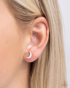 post,stainless steel,Stainless Space - Silver Earrings