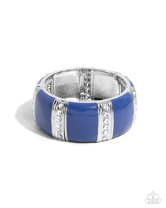 blue,short necklace,stretchy,Fashionable Fringe Blue & Colored Cameo Blue Complete Look