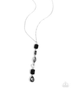black,post,rhinestones,short necklace,Complete Look Gallery Gala Black and Cascading Class Black