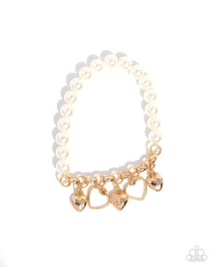 gold,hearts,pearls,short necklace,stretchy,Charming Competitor and Charming Candidate Complete Look