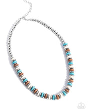 Load image into Gallery viewer, Straightforward Stones - Blue Paparazzi Accessories