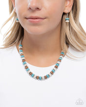 Load image into Gallery viewer, Straightforward Stones - Blue Paparazzi Accessories