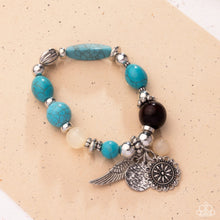 Load image into Gallery viewer, Earthy Eclecticism - Blue Paparazzi Accessories