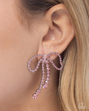 Load image into Gallery viewer, Black Tie Bow - Pink Paparazzi Accessories