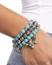 Load image into Gallery viewer, Western Wardrobe - Blue Paparazzi Accessories