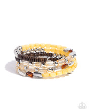 Load image into Gallery viewer, Eclectic Empire - Yellow Paparazzi Accessories