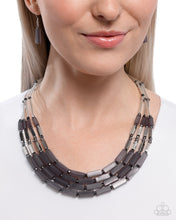 Load image into Gallery viewer, Cylindrical Craze - Silver Paparazzi Accessories