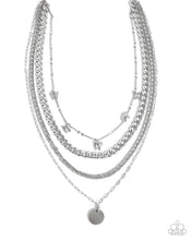Load image into Gallery viewer, Fluttering Fringe - Silver Paparazzi Accessories