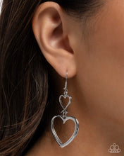 Load image into Gallery viewer, Sweetheart Symmetry - Silver Paparazzi Accessories