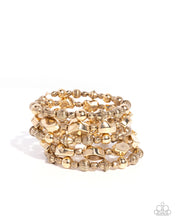 Load image into Gallery viewer, Monochromatic Mosaic - Gold Paparazzi Accessories