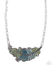 Load image into Gallery viewer, Fancy Feather - Blue Paparazzi Accessories
