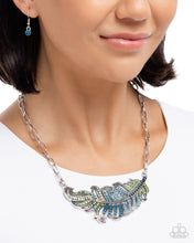 Load image into Gallery viewer, Fancy Feather - Blue Paparazzi Accessories