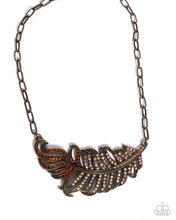 Load image into Gallery viewer, Fancy Feather - Brass Paparazzi Accessories