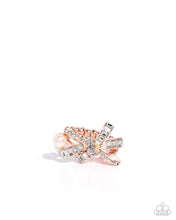 Load image into Gallery viewer, Bow Beacon - Rose Gold Paparazzi Accessories