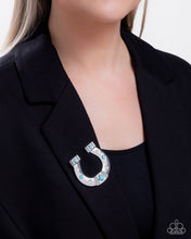 Load image into Gallery viewer, Horseshoe Horizon - Blue Paparazzi Accessories