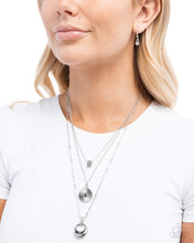 Load image into Gallery viewer, Layered Lineup - Silver Paparazzi Accessories