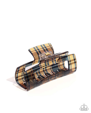 Prized Plaid - Brown Paparazzi Accessories