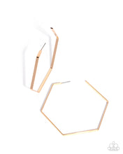 Load image into Gallery viewer, Handcrafted Hexagons - Gold Paparazzi Accessories