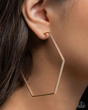 Load image into Gallery viewer, Handcrafted Hexagons - Gold Paparazzi Accessories