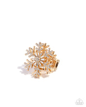 Load image into Gallery viewer, Snowflake Sensation - Gold Paparazzi Accessories